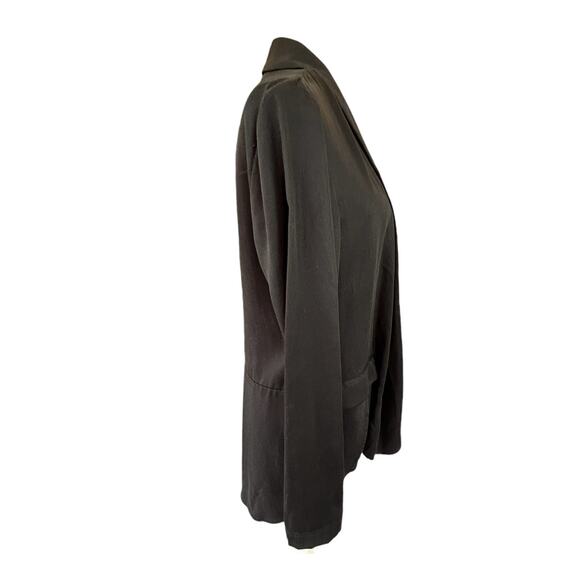 Garnet Hill Jacket Medium Black Rhinestone Whimsigoth Party Heart Wings Rock - Picture 9 of 13